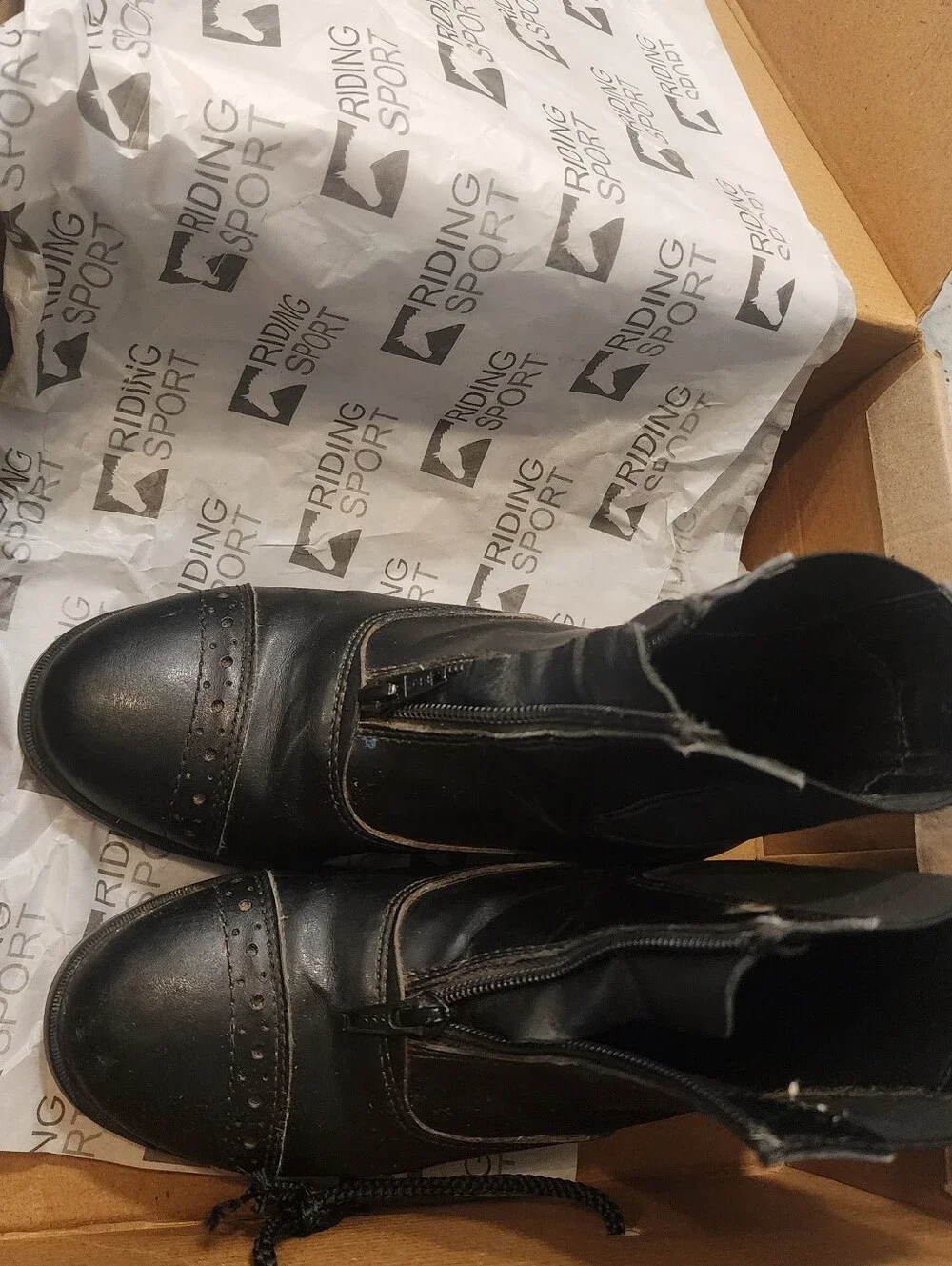 Kids Black Riding Chelsea Boots
